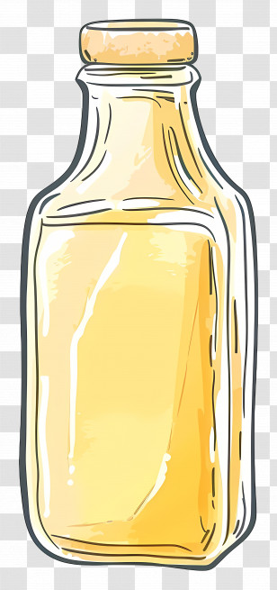 Ghee - Golden Honey Jar Illustration Transparent PNG