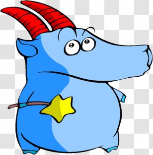 Capricornus Blue Clip Art - Organism - Aries Transparent PNG