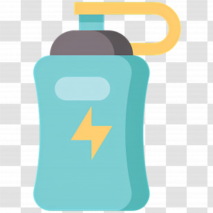 Energy Drink - Water Bottle Cartoon Illustration Transparent PNG