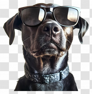Sunglasses - Cool Dog In Stylish Sunglasses Transparent PNG
