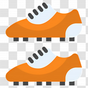 Football Boots - Orange Soccer Shoes Transparent PNG