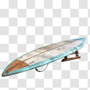 Surfing Board - Vintage Surfboard Transparent PNG