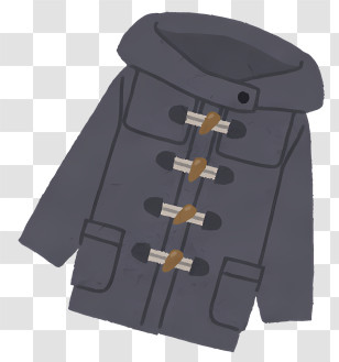 Life - Gray Coat For Cold Weather Transparent PNG