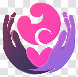 Childcare Logo - Hands Holding Symbol Transparent PNG