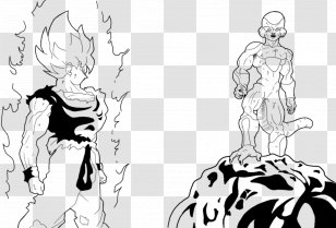 Frieza Goku Uub Drawing Majin Buu - Watercolor - Freezer Transparent PNG