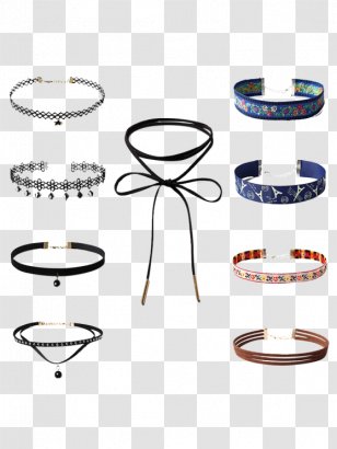 Choker Necklace Charms & Pendants Jewellery - Gold Transparent PNG