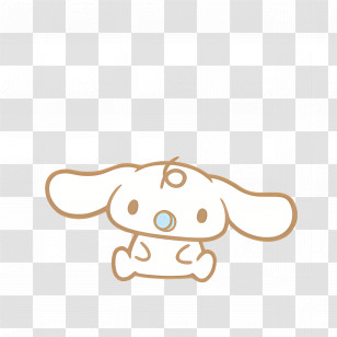 Cinnamoroll - Minimalistic Cartoon Puppy Drawing Transparent PNG
