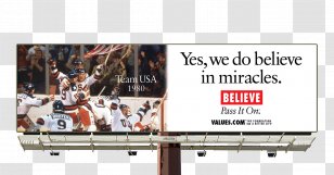 Billboard Miracle On Ice: How A Stunning Upset United Country Display Device Advertising - Brand Transparent PNG