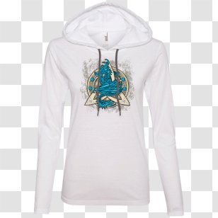 Hoodie T-shirt Triquetra Bluza - White Transparent PNG