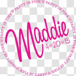 Bar And Bat Mitzvah Sweet Sixteen Logo Birthday - Pink Transparent PNG