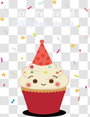 Cupcake Icon - Food - Smiley Face Cup Cake Transparent PNG