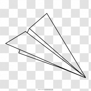 Airplane Paper Plane Drawing - Coloring Book - Painted Paperrplane Free Transparent PNG