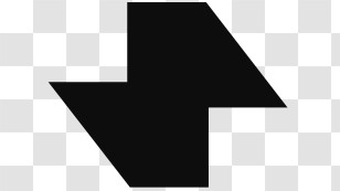 Safire Logo - Abstract Black Geometric Shape Transparent PNG