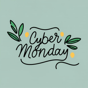 Cyber Monday - Cyber Monday Decorative Lettering Design Transparent PNG