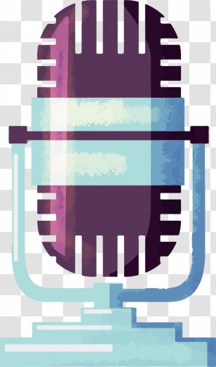 Microphone Radio - Retro Transparent PNG