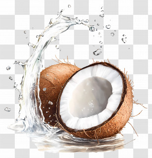 Coconut Water - Refreshing Coconut Water Splash Transparent PNG