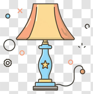 Lamp - Cartoon Decorative Table Lamp Transparent PNG