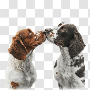 Kissing
 - Two Dogs Nose To Nose Transparent PNG