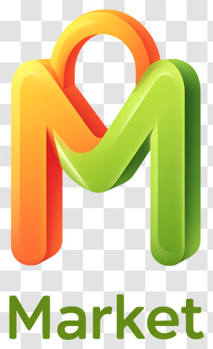 Market Logo - Colorful Market M Logo Transparent PNG