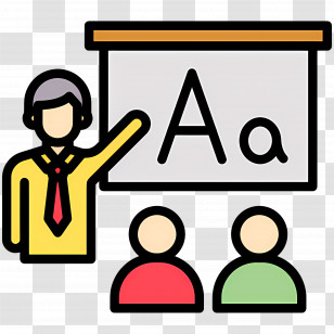Classroom - Teacher In Classroom With Students Transparent PNG