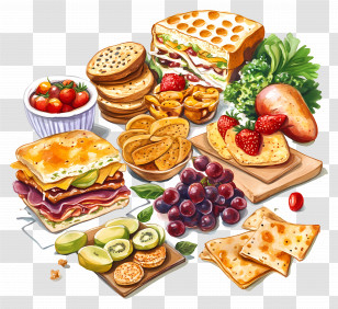 Snacks - Assorted Food And Snacks Transparent PNG