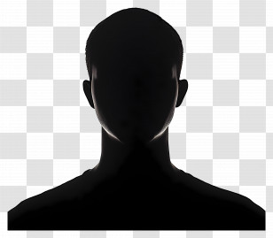 Man Head Silhouette - Silhouette Of A Man Transparent PNG