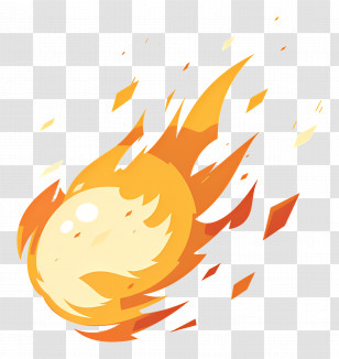 Fireball - Fireball With Dynamic Motion Effect Transparent PNG