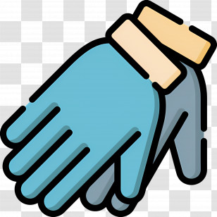 Gloves - Protective Gloves In Cute Illustration Transparent PNG