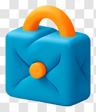 Porish Logo - Blue Cartoon Bag Icon Transparent PNG