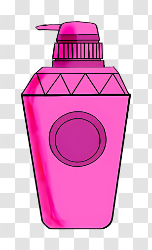 Icon - Pink Lotion Dispenser For Personal Care Transparent PNG