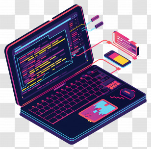 Code Editing - Coding On Laptop Transparent PNG