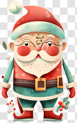 Cartoon Santa Claus - Cartoon Santa Claus For Christmas Transparent PNG