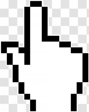 Computer Mouse Pointer Cursor - Pixel Art Transparent PNG