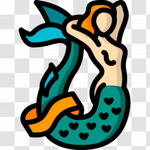 Mermaid - Mermaid With Fish Tail Transparent PNG