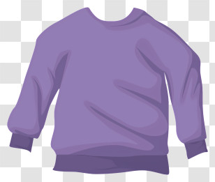 Purple Sweatshirt - Purple Sweater Transparent PNG
