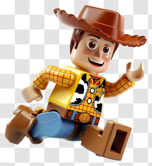 Toy Story - Lego Cowboy Toy Transparent PNG