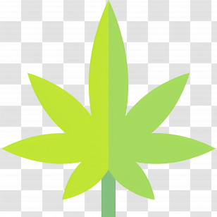 Cannabis Leaf - Green Leaf Transparent PNG