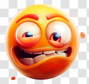 Emoji - Crazy Emoji With Funny Expression Transparent PNG