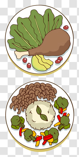 Thai Food - Plates Of Delicious Food Transparent PNG