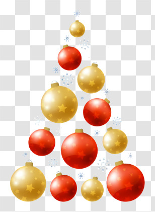 Christmas Tree - Christmas Tree With Ornaments Transparent PNG
