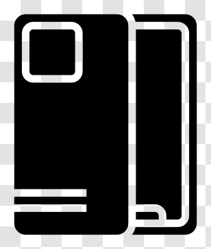 Mobile Logo - Black Phone Case Icon Transparent PNG