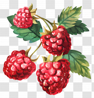 Raspberry Raspberries Fruits Berries Fresh Transparent PNG