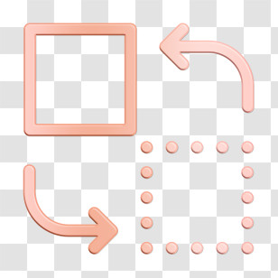 Dashed Elements Icon Switch Icon Arrows Icon Transparent PNG