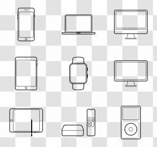 Apple Font - Monochrome - Device Transparent PNG