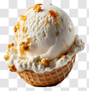 Colorful Ice Cream Scoop - Ice Cream With Caramel Food Transparent PNG