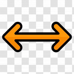 Double Arrow - Double Arrow Icon In Orange Transparent PNG