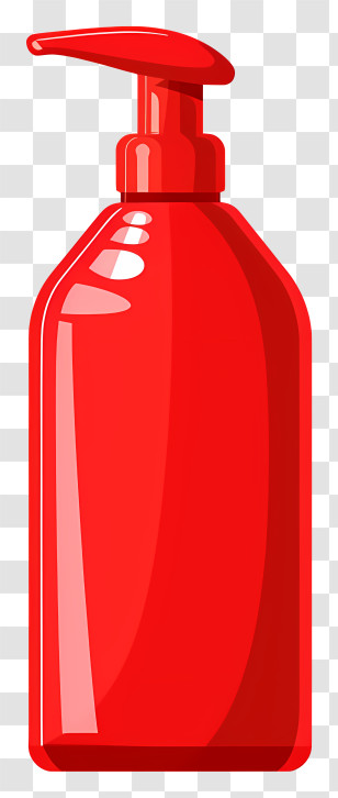 Bathing Agent - Red Soap Dispenser With Pump Transparent PNG
