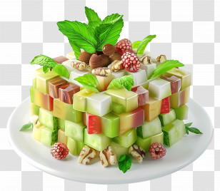 Waldorf Salad - Fruit Salad Cube Transparent PNG