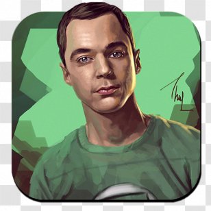 Sheldon Cooper Fan Art Canvas Print - Head - Television Transparent PNG