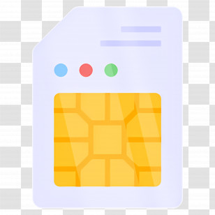 Phone Memory - SIM Card Illustration For Mobile Technology Transparent PNG